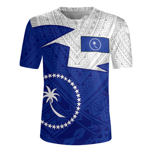 Chuuk State Rugby Jersey Polynesian Tattoo Flag And Coat Of Arms
