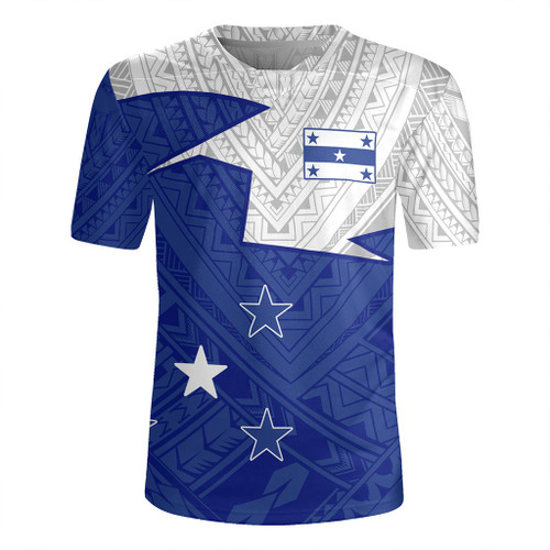 Gambier Islands Rugby Jersey Polynesian Tattoo Flag And Coat Of Arms