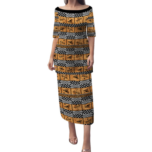 Tonga Puletasi Tapa Pattern