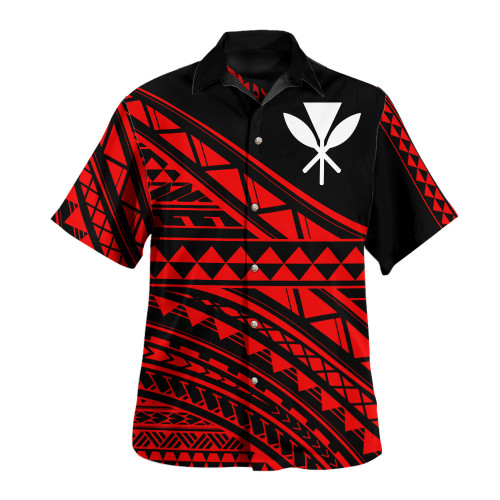 Hawaii Hawaiian Shirt Special Polynesian Ornaments RED1
