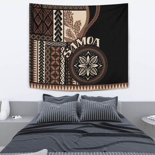 Samoa Tapestry Samoan Siapo Motif Classic Style1