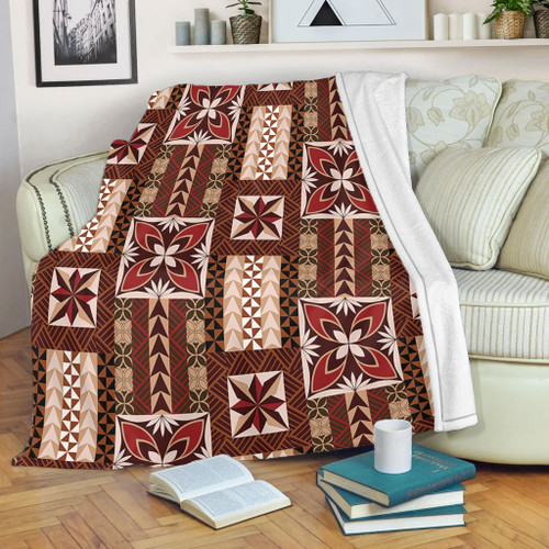 Samoa Premium Blanket Siapo Pattern Print