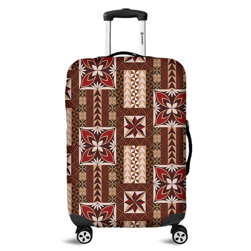 Samoa Luggage Cover Siapo Pattern Print