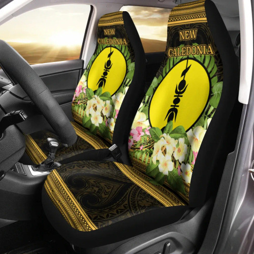 New Caledonia Car Seat Cover - Polynesian Gold Patterns Collection