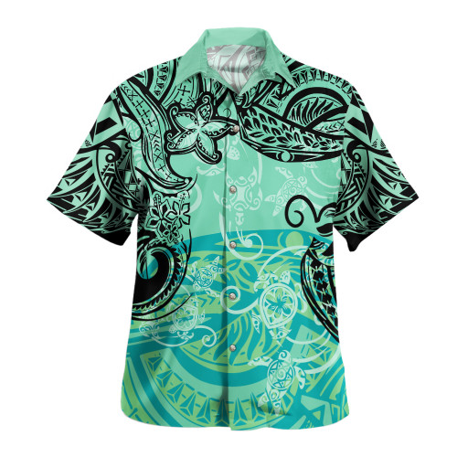 Polynesia Hawaiian Shirt Vintage Floral Pattern