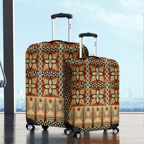 Tonga Luggage Cover Tapa Motif1