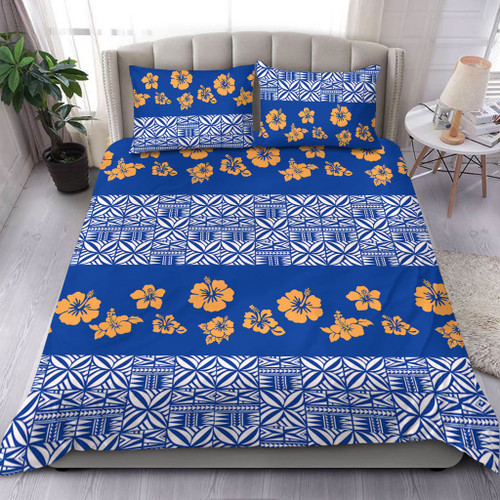 Samoa Bedding Set Hibiscus Pattern Island