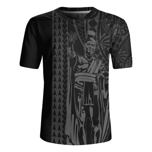 Hawaii Rugby Jersey Polynesian Tribal King Kamehameha I Kakau