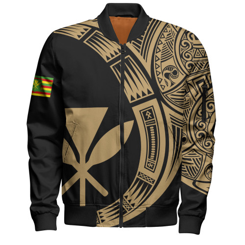 Hawaii Bomber Jacket Polynesia Tribal Spirits Of Kanaka Seal