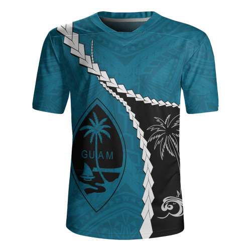 Guam Rugby Jersey Tribal Spirits Coconut Tree