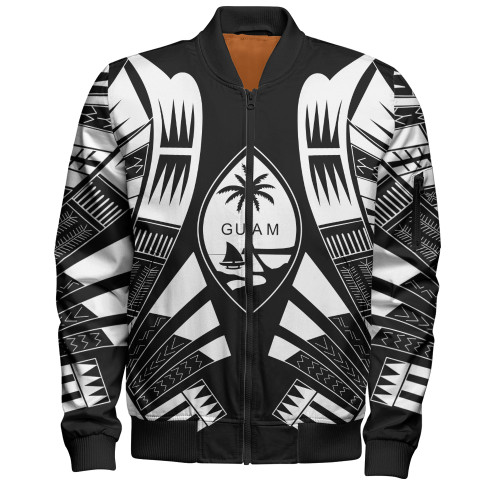 Guam Bomber Jacket Polynesian Tribal Premium Style