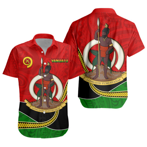 Vanuatu Short Sleeve Shirt Melanesian Spirit Totem Art Vanuatu Short Sleeve Shirt Melanesian Spirit Totem Art
