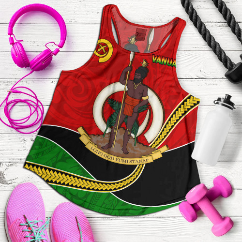 Vanuatu Women Tank Melanesian Spirit Totem Art