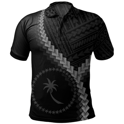 Chuuk State Polo Shirt Coat Of Arm Polynesian Tattoo Style1