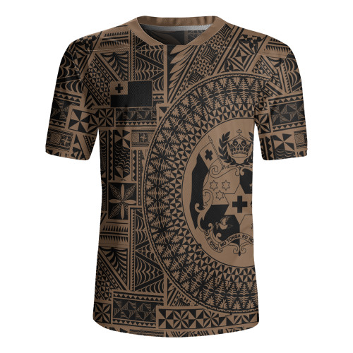 Tonga Rugby Jersey Royal Seal Tribal Pattern