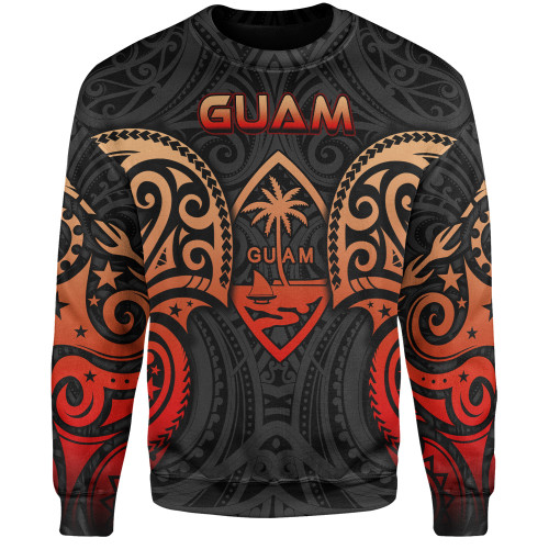 Guam Sweatshirt Custom Personalised Spirit Red Version1