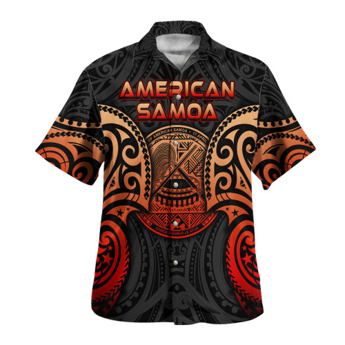 American Samoa Hawaiian Shirt Custom Personalised Spirit Red Version1