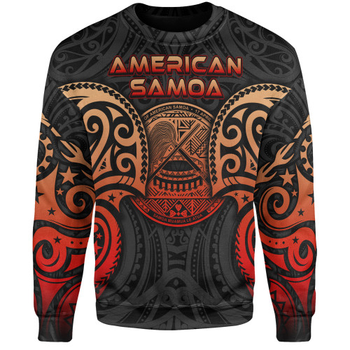 American Samoa Sweatshirt Custom Personalised Spirit Red Version1