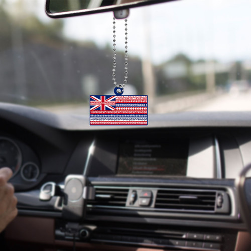 Hawaii Car Hanging Ornament Aloha Flag With Flower Lie Beautiful