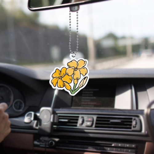 Hawaii Car Hanging Ornament Puakenikeni Cluster Flower