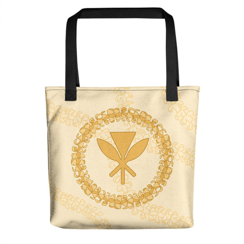 Hawaii Tote Bag Puakenikeni Lei Circle