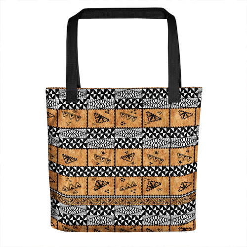 Tonga Tote Bag Tapa Pattern
