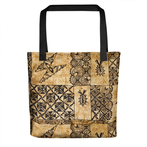 Tonga Tote Bag Ngatu Design
