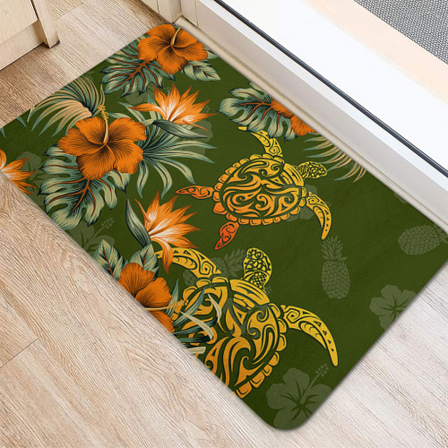 Polynesian Door Mat Polynesian Tropical Summer