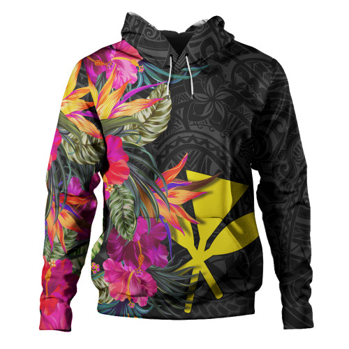 Hawaii Hoodie Polynesian Hibiscus Pattern1