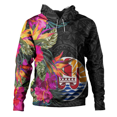Tahiti Hoodie Polynesian Hibiscus Pattern1