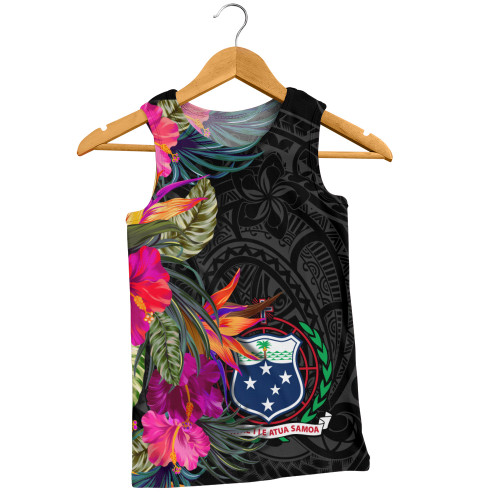 Samoa Tank Top Polynesian Hibiscus Pattern1