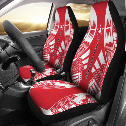 Austral Islands Car Seat Covers - Austral Islands Flag Polynesian Tattoo Flag