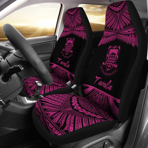 Tuvalu Polynesian Car Seat Covers - Pride Pink Version