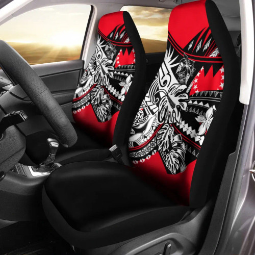 Cook Islands Car Seat Cover - Tribal Jungle Pattern