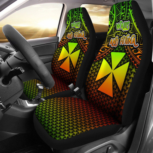Polynesian Wallis and Futuna Car Seat Covers - Reggae Vintage Polynesian Patterns