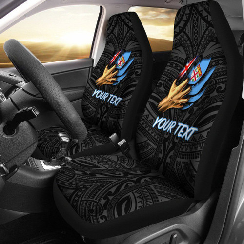 Fiji Personalised Car Seat Covers -  Fiji In Me(Black)