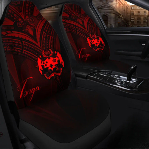 Tonga Car Seat Cover - Red Color Cross Style