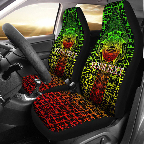 American Samoa Custom Personalised Car Seat Covers - AS Seal Rocket Style (Reggae)