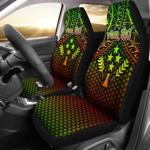 Polynesian Kosrae Personalised Car Seat Covers - Reggae Vintage Polynesian Patterns