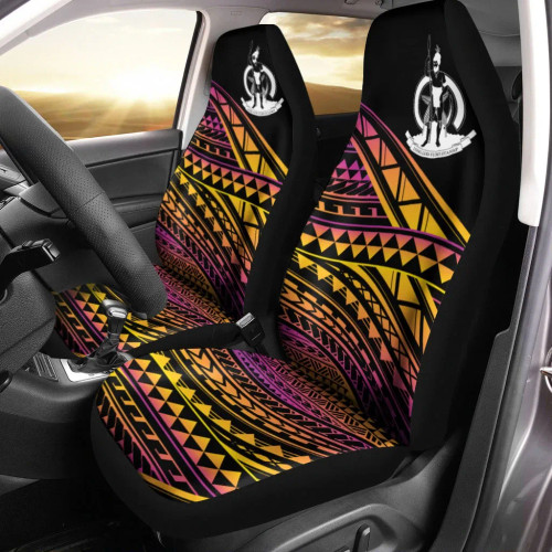 Vanuatu Car Seat Cover - Special Polynesian Ornaments