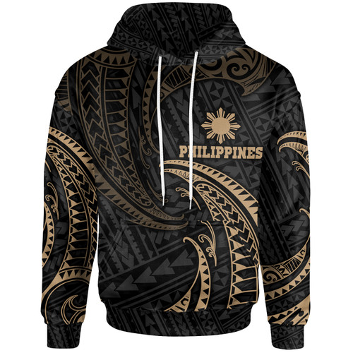 Philippines Hoodie - Gold Tribal Wave1