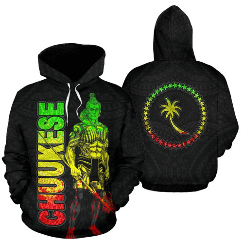 Chuuk Hoodie - Micronesia Chuukese Warrior Reggae