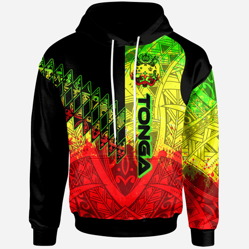 Tonga Hoodie - Reggage Color Symmetry Style Tonga Hoodie - Reggage Color Symmetry Style