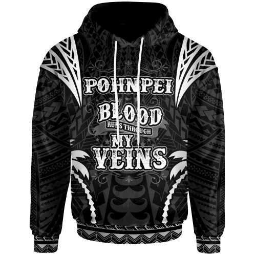 Pohnpei Hoodie - Blood Runs Through My Veins Style Black