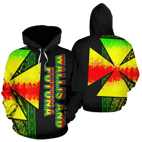 Wallis and Futuna Polynesian Hoodie - Reggae Line