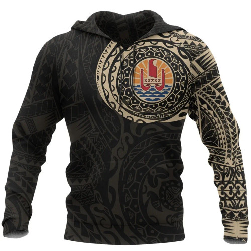 French Polynesia Hoodie - French Polynesia Flag Polynesian Tattoo