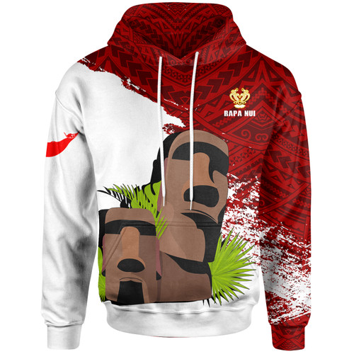 Easter Island Polynesian Hoodie - Easter Island Coat Of Arms Flag Moai