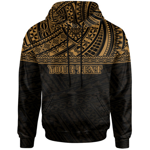 American Samoa All Over Custom Personalised Hoodie - Polynesian Gold
