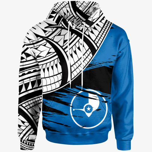 Yap - Custom Personalised Hoodie - Yap Flag Style With Claw Pattern