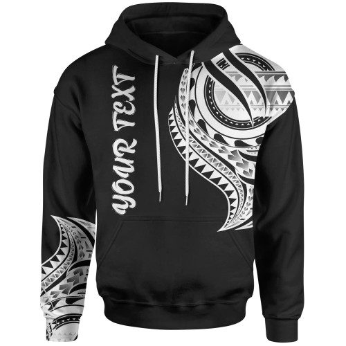 Wallis'nd Futuna Custom Personalised Hoodie - Wallis'nd Futuna Tatau White Patterns